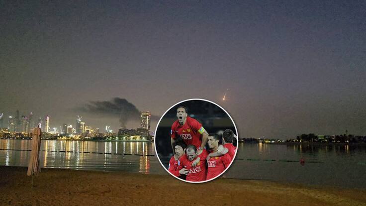 Leyenda del Manchester United relató sus horas de terror en Dubái: “Da miedo cuando oyes los misiles sobre tu cabeza”