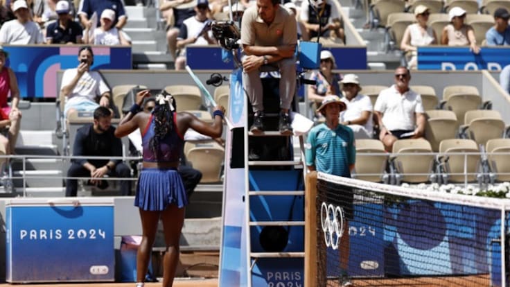 Coco Gauff rompe en llanto en pleno partido en los Juegos Olímpicos mucho antes de caer frente a Donna Vekic