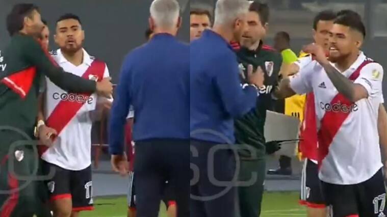 Tenso cruce: Paulo Díaz encara a DT rival y lo llama "soberbio" tras amargo empate de River ante Sporting Cristal