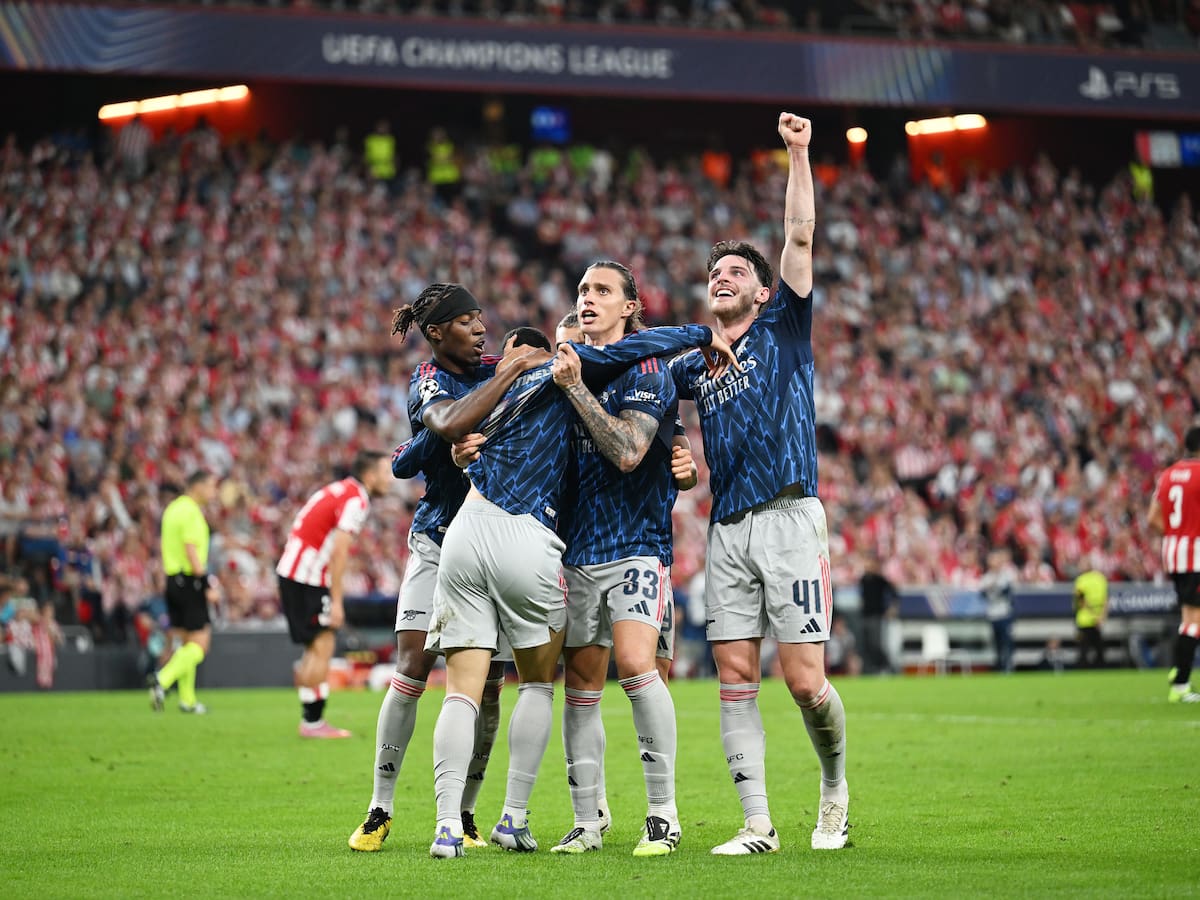 Arsenal celebra en su estreno por la Champions League: “Gunners” batieron al Athletic de Bilbao en España