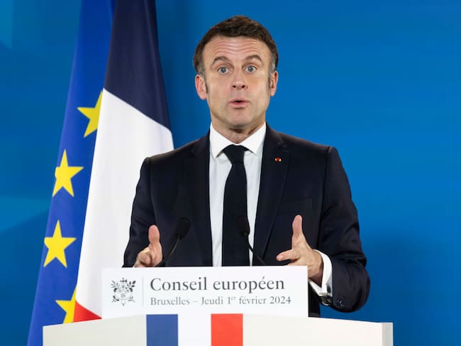 El presidente de Francia, Emmanuel Macron