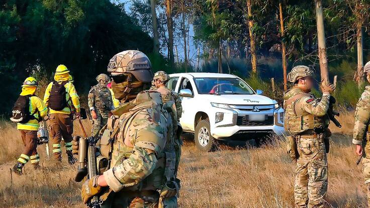 Corma denuncia intencionalidad en incendios forestales y disparos contra las brigadas de combate en Tirúa