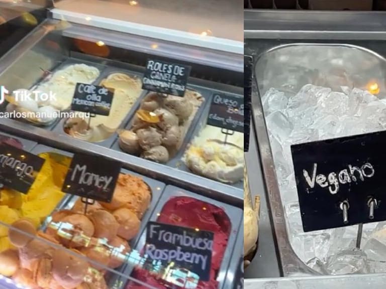 Heladería vende cubos de hielo como «helado vegano» y se burla de los animalistas