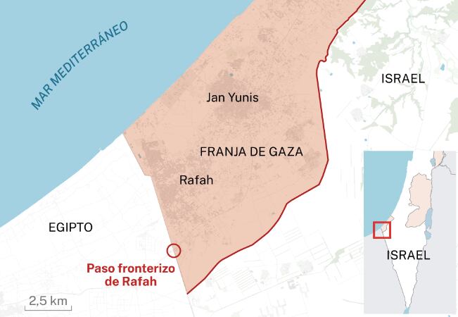 Cruce de Rafah en Gaza