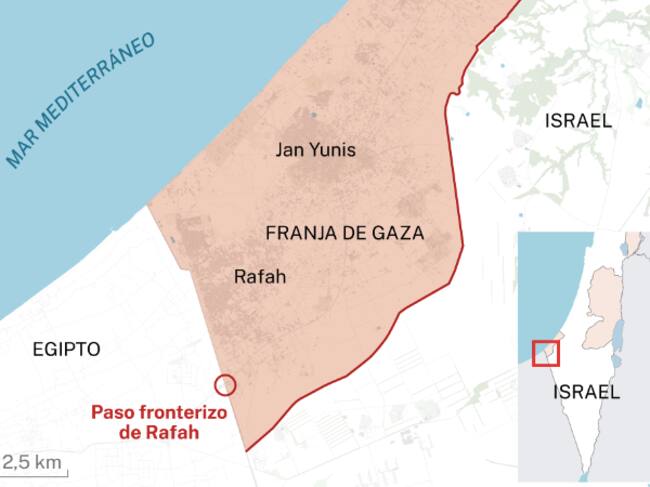 Cruce de Rafah en Gaza