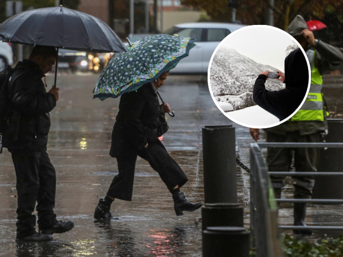 Lluvia y nieve en Santiago: meteorólogos se la juegan y revelan el día en que volverían las precipitaciones a la RM