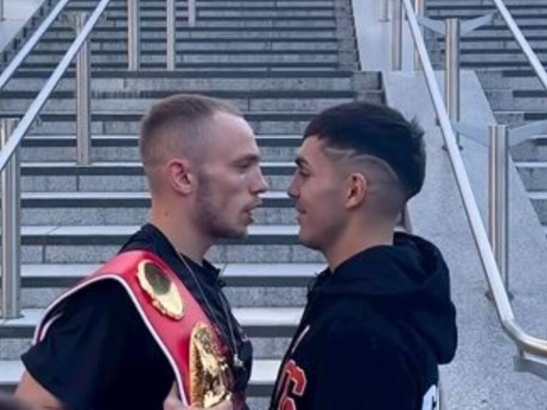 Andrés Campos afronta el tenso cara a cara con Sunny Edwards por el título mundial de boxeo: "Le faltó el respeto a mi y a mi equipo"