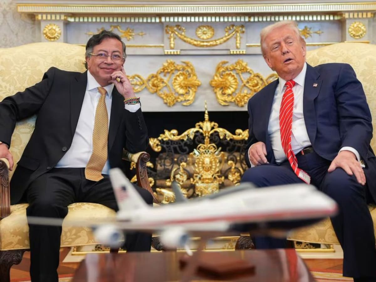 Petro se reúne con Trump en la Casa Blanca: “Después de la incursión en Venezuela se volvió muy amable”