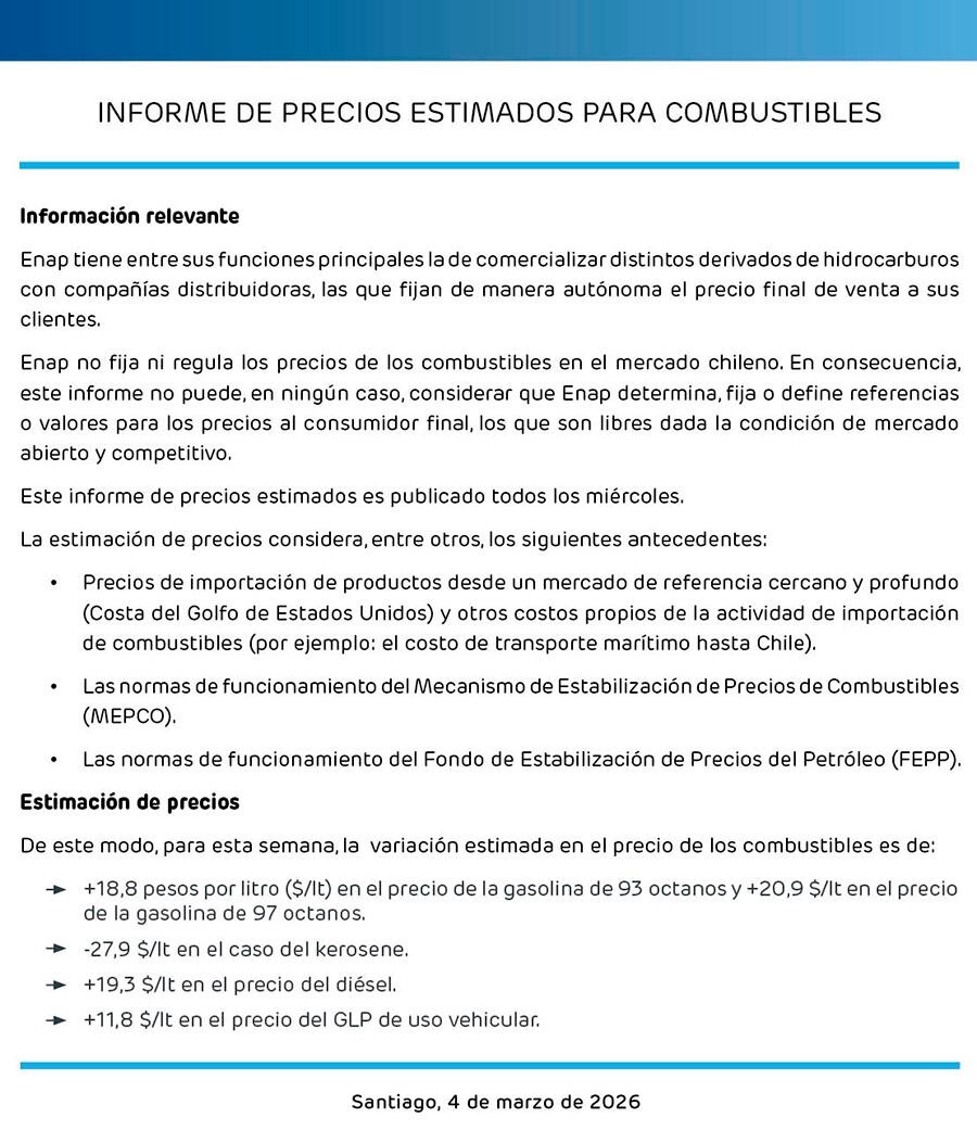 Comunicado Enap
