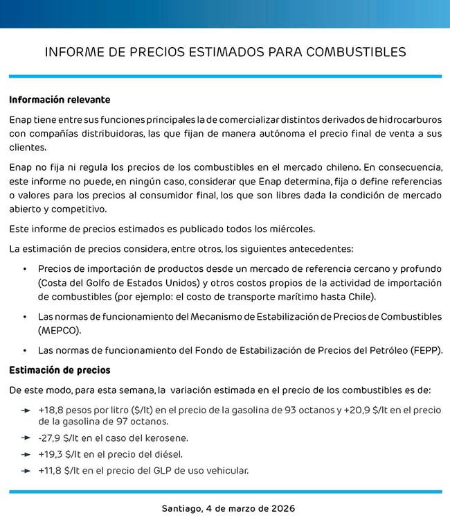 Comunicado Enap