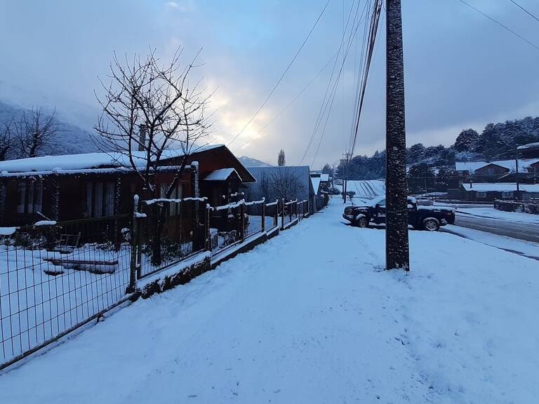 Nevadas en la Provincia de Palena obligan a activar el Comité Operativo de Emergencia
