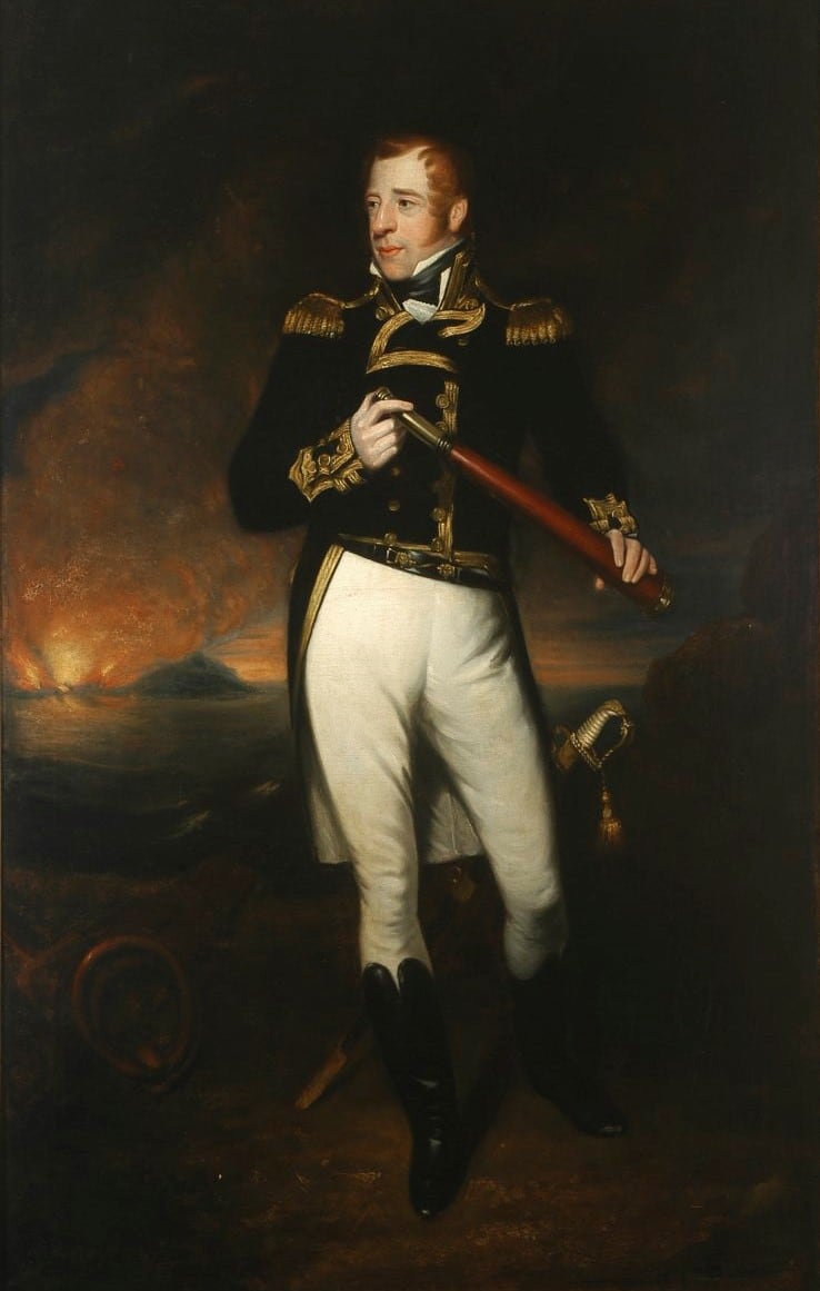Admiral Lord Cochrane, pintado por James Ramsay en1830