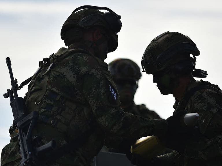 Soldados de Colombia en en un ejercicio militar relacionado con la OTAN