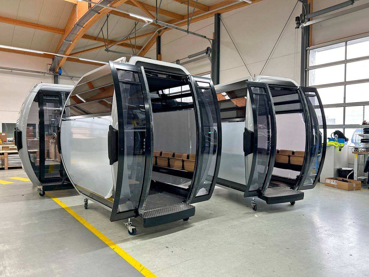 Así serán las cabinas del Teleférico Bicentenario.