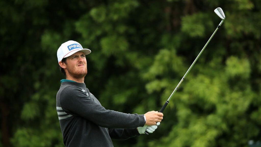PEBBLE BEACH, CALIFORNIA - JUNE 14: Guillermo Pereira of Chile plays a shot from the 12th tee during the second round of the 2019 U.S. Open at Pebble Beach Golf Links on June 14, 2019 in Pebble Beach, California. (Photo by Andrew Redington/Getty Images)