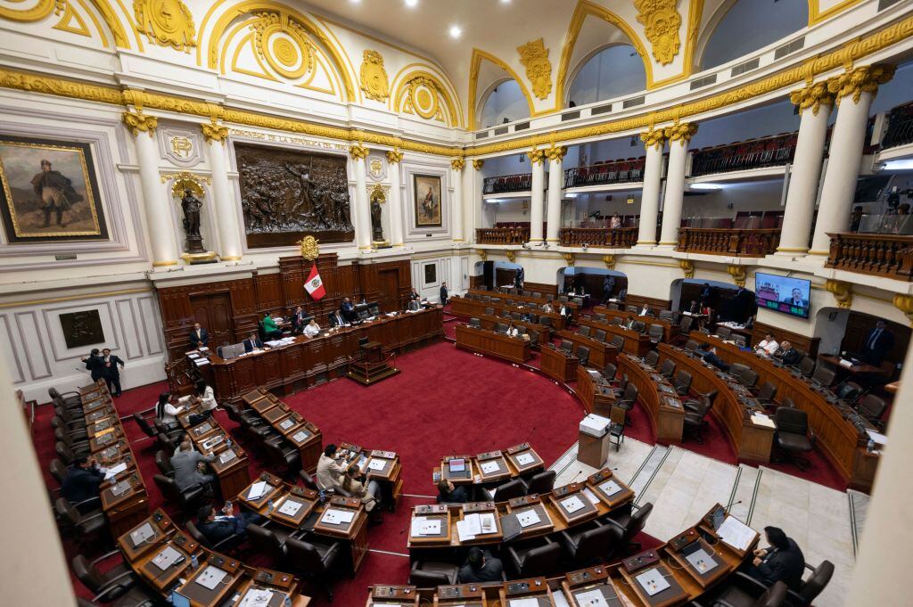 Una sesión legislativa en la sala del Congreso de la Repúblic del Perú