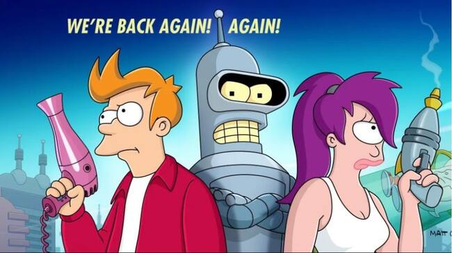futurama - nueva tmporada - tráiler - fecha de estreno