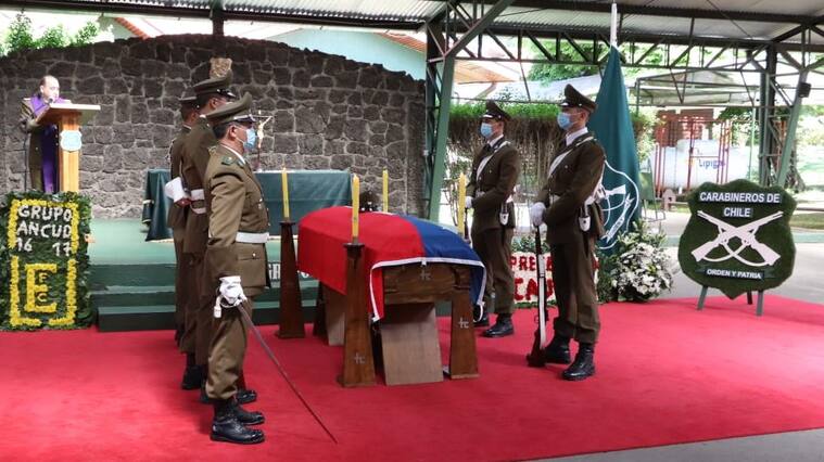 Responso fúnebre de cabo baleado en La Araucanía