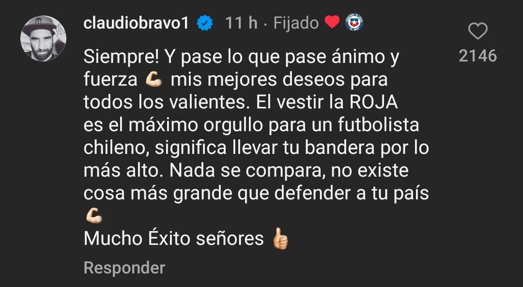 Claudio Bravo vía Instagram