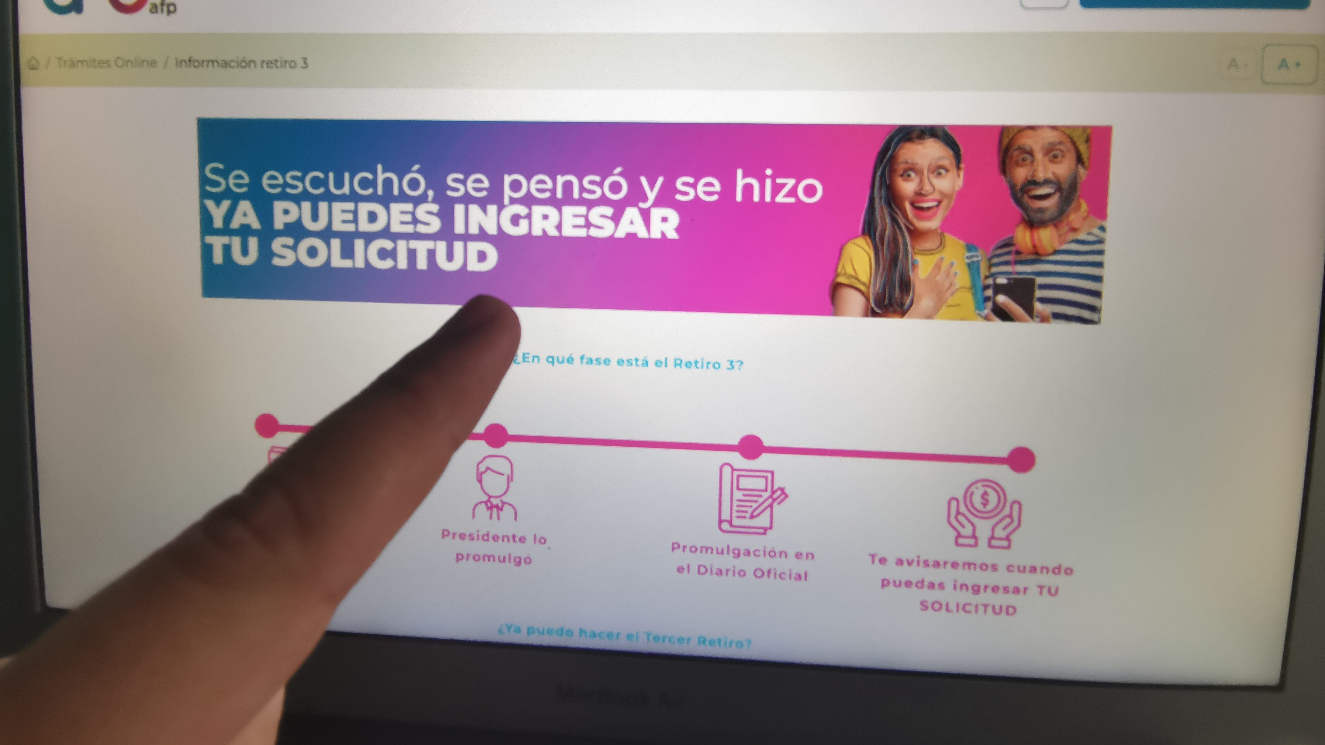 Tercer retiro de las AFP