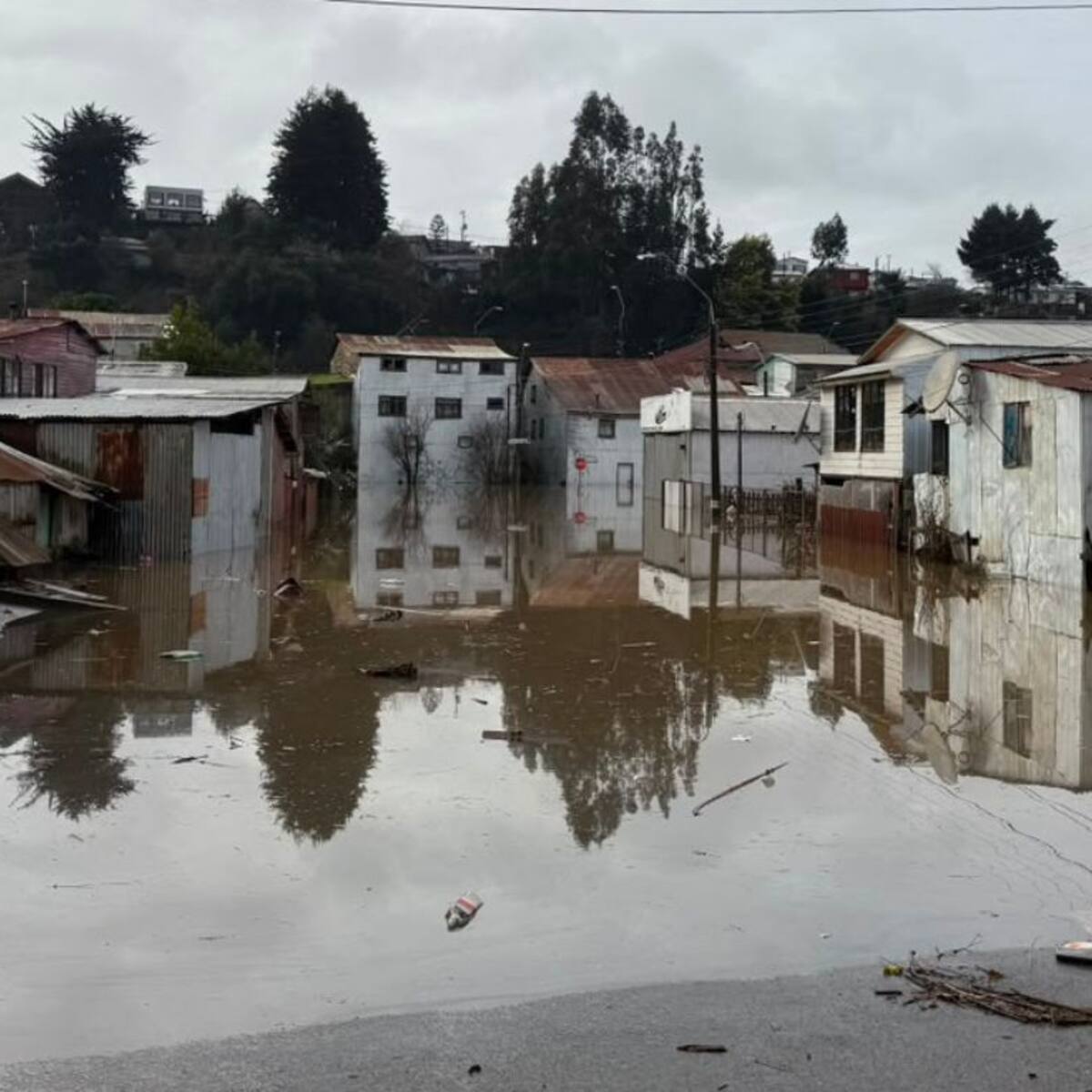 Drama en Carahue tras las intensas lluvias: al menos 100 casas permanecen bajo el agua