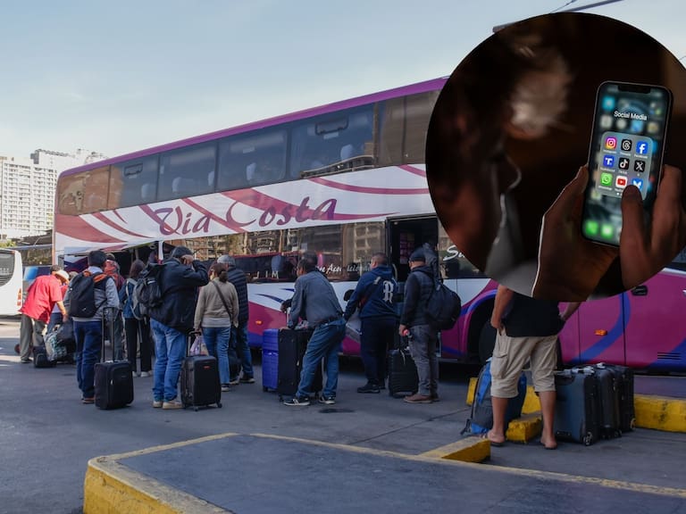 Capitalinos/as llegan hasta el Terminal Sur de Santiago en vísperas del fin de semana largo por Fiestas Patrias.FOTO: VICTOR HUENANTE / AGENCIAUNO