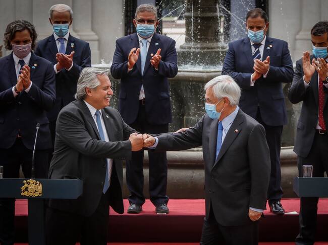Alberto Fernández y Sebastián Piñera / Agencia Uno