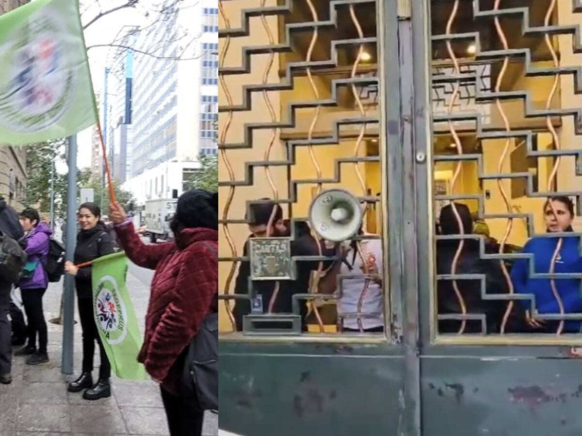Trabajadores de la salud se toman las instalaciones del Minsal: “Vamos a continuar haciendo la ocupación hasta que la ministra nos reciba”