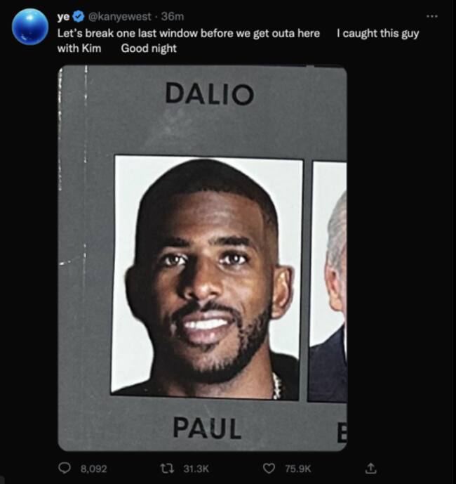 Tweet de Kanye West.