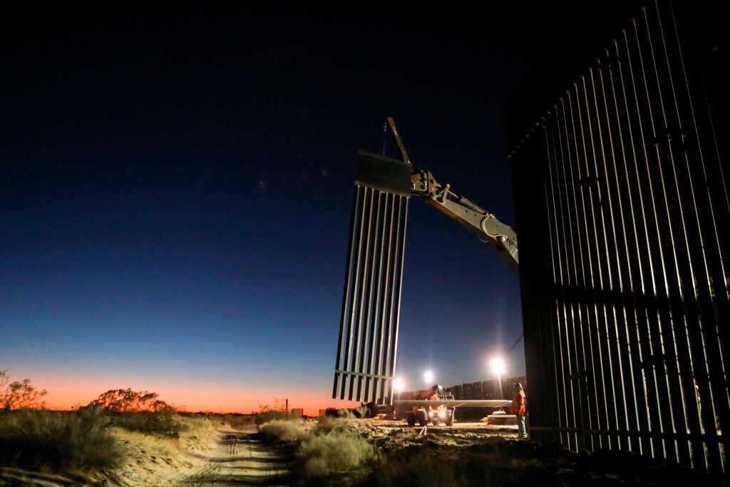 El muro fronterizo que intentó construir Donald Trump