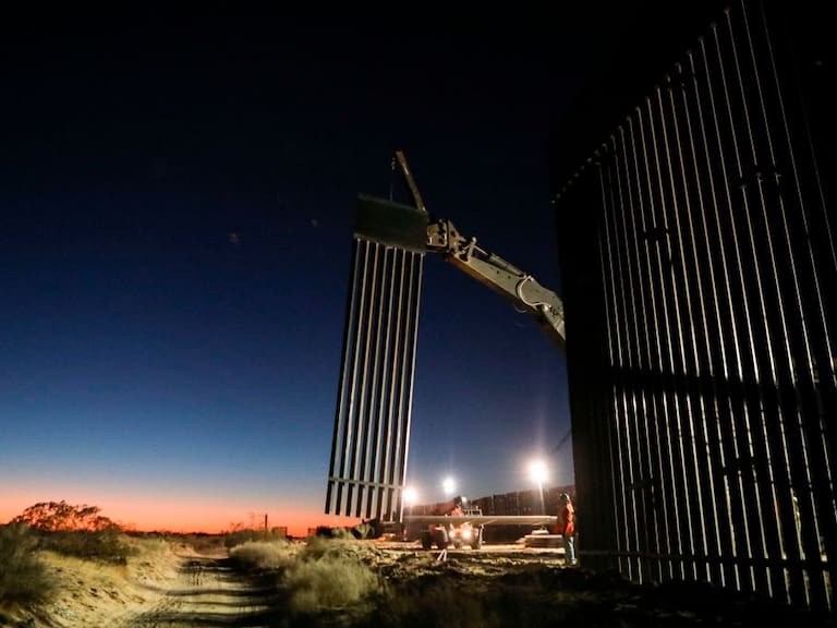 El muro fronterizo que intentó construir Donald Trump