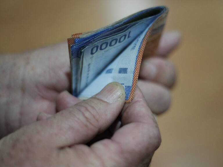 9 de julio de 2014/SANTIAGO
Detalle de billetes que suman 225 mil pesos, lo que equivale al salario mínimo que fue aprobado hoy por el senado.
FOTO: DAVID VON BLOHN/ AGENCIAUNO