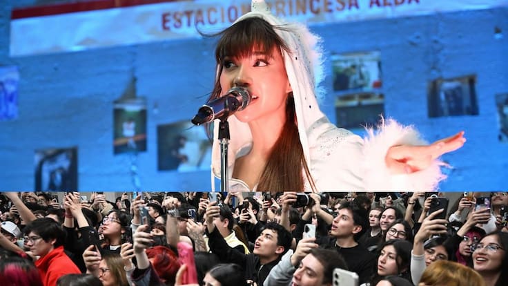 Princesa Alba da el puntapié a nuevo ciclo de música en el Metro de Santiago: así fue su presentación en Los Leones