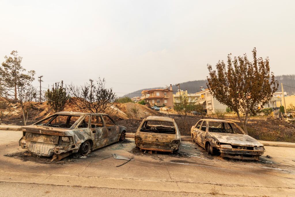 En Grecia los incendios forestales dejan muertos y zonas devastadas
