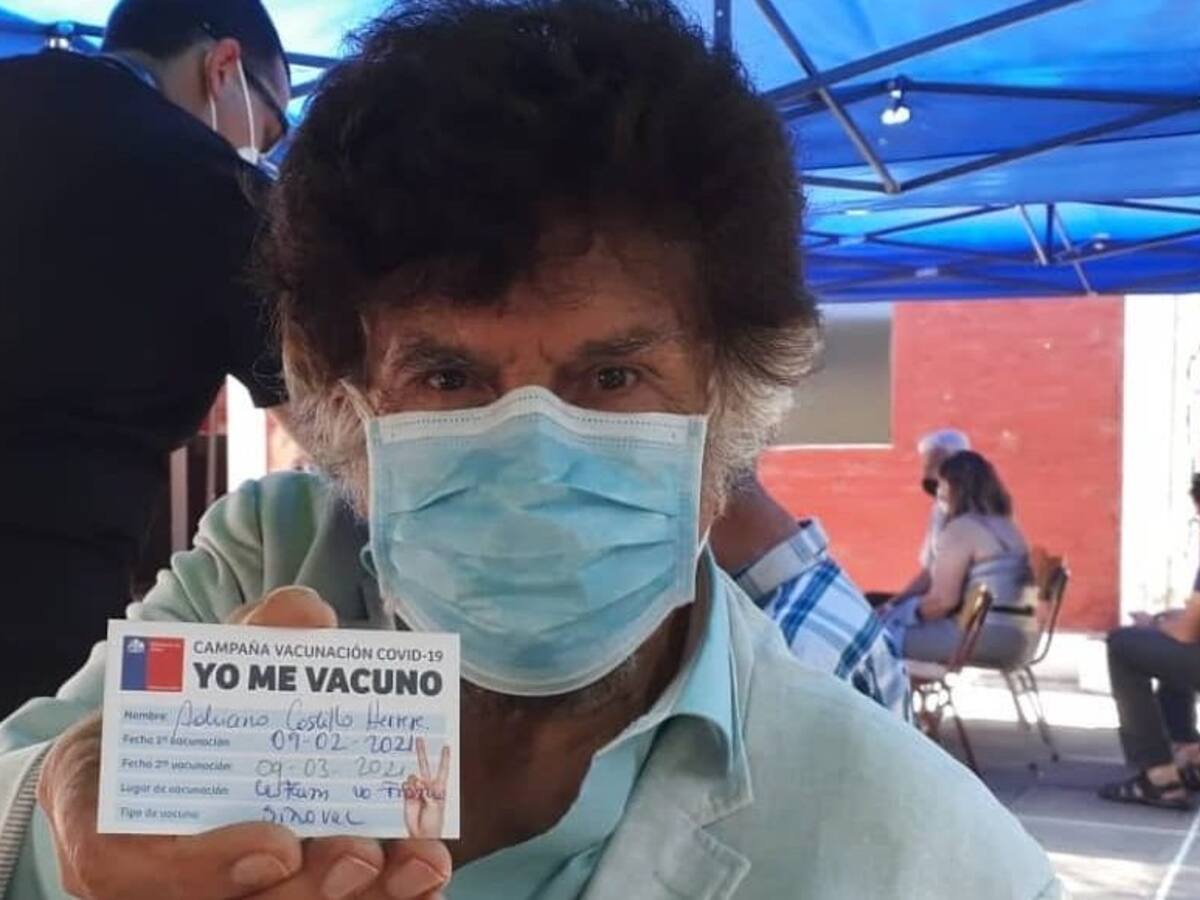 Adriano Castillo recibió inoculación contra el Covid-19: «Primera vez que me vacunan a mí y no yo al Pelado Venegas»