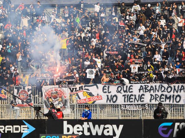 16 DE JULIO DE 2022/RANCAGUAHinchas de Colo Colo, durante el partido por la fecha 18 del Campeonato Nacional AFP PlanVital 2022, entre Audax Italiano y Colo Colo, disputado en el Estadio El Teniente.
FOTO: BYRON PEREZ/AGENCIAUNO