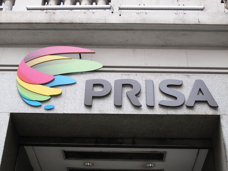 Logo of the Prisa group, Prisa is a Spanish communication multimedia group present in numerous countries in Europe and America, Madrid, Spain. (Photo by Cristina Arias/Cover/Getty Images)