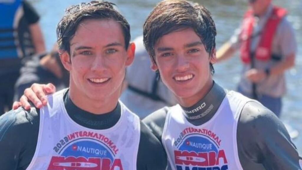 Matías González y Martín Labra se lucen al lograr podio planetario adulto en el Moomba Masters de esquí náutico