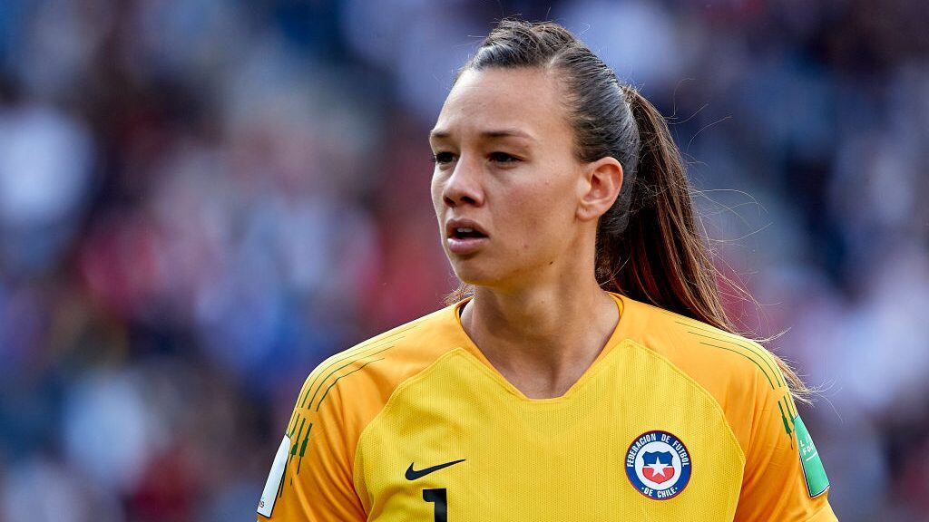 PARIS, FRANCE - JUNE 16: Claudia Endler Mutinelli of Chile looks on during the 2019 FIFA Women's World Cup France group F match between USA and Chile at Parc des Princes on June 16, 2019 in Paris, France. (Photo by Quality Sport Images/Getty Images)