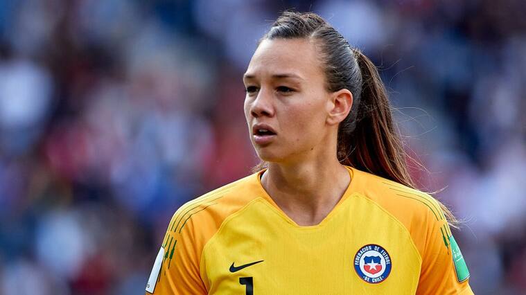 PARIS, FRANCE - JUNE 16: Claudia Endler Mutinelli of Chile looks on during the 2019 FIFA Women's World Cup France group F match between USA and Chile at Parc des Princes on June 16, 2019 in Paris, France. (Photo by Quality Sport Images/Getty Images)