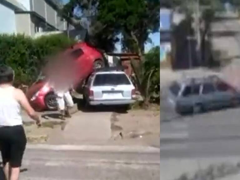Pareja sufre choque intencional tras discusión de conductores: una de las víctimas acusa que fue azotada contra el suelo