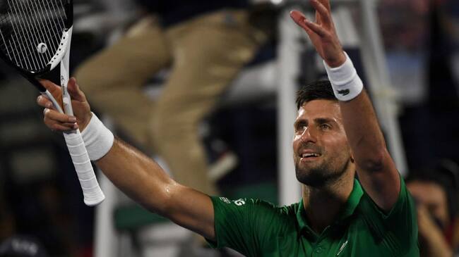 Novak Djokovic apareció en el cuadro principal de Indian Wells pero aún no está autorizado a jugar