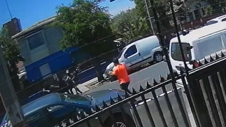 Revelan crudas imágenes del momento en que disparan a un asaltante tras robo en La Cisterna
