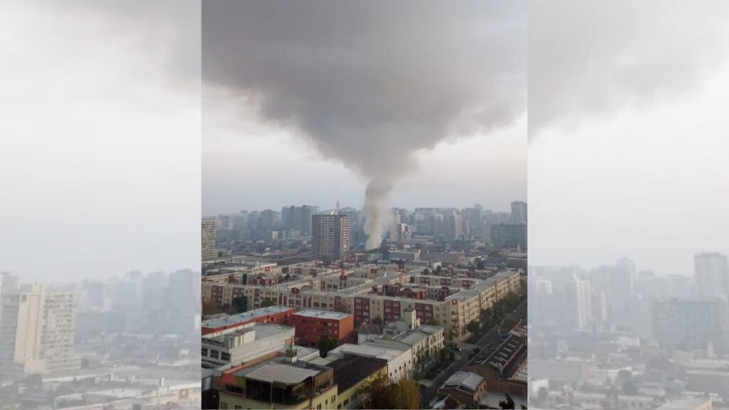 Incendio, sité, Santiago Centro
