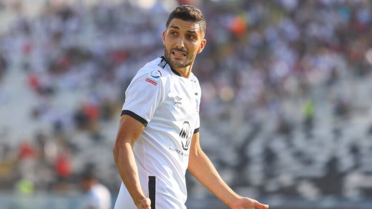 29 de Febrero del 2020/SANTIAGONicolas Blandi (C) reclama ,durante el partido valido por la sexta fecha del campeonato AFP Plan Vital entre Colo Colo y Universidad de Concepcion, disputado en el Estadio Nacional.
FOTO:SEBASTIAN ORIA/AGENCIAUNO