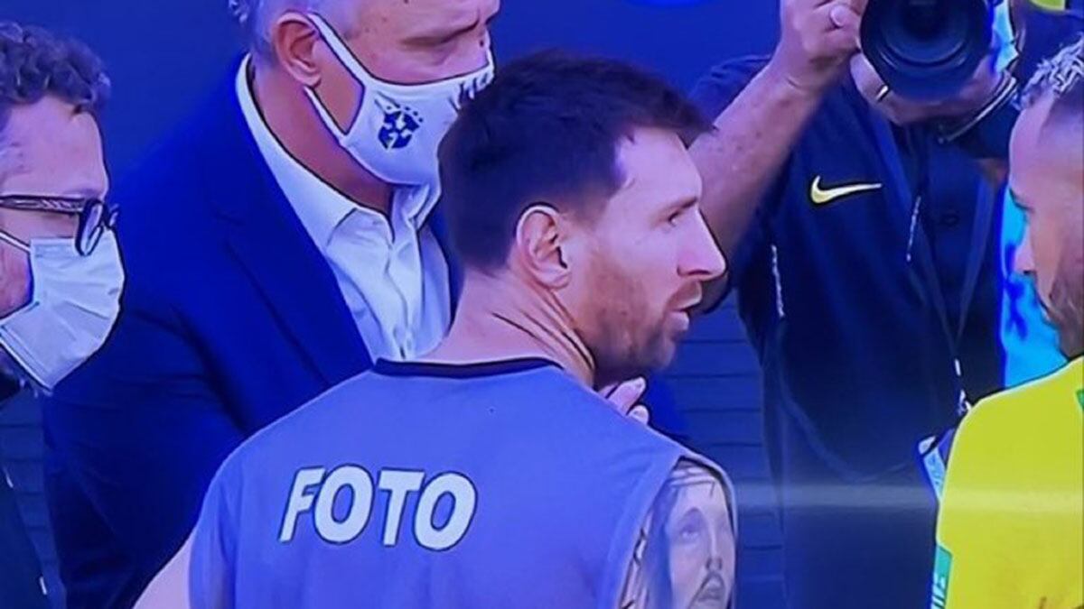 Messi en el Brasil vs Argentina