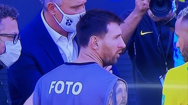 Messi en el Brasil vs Argentina