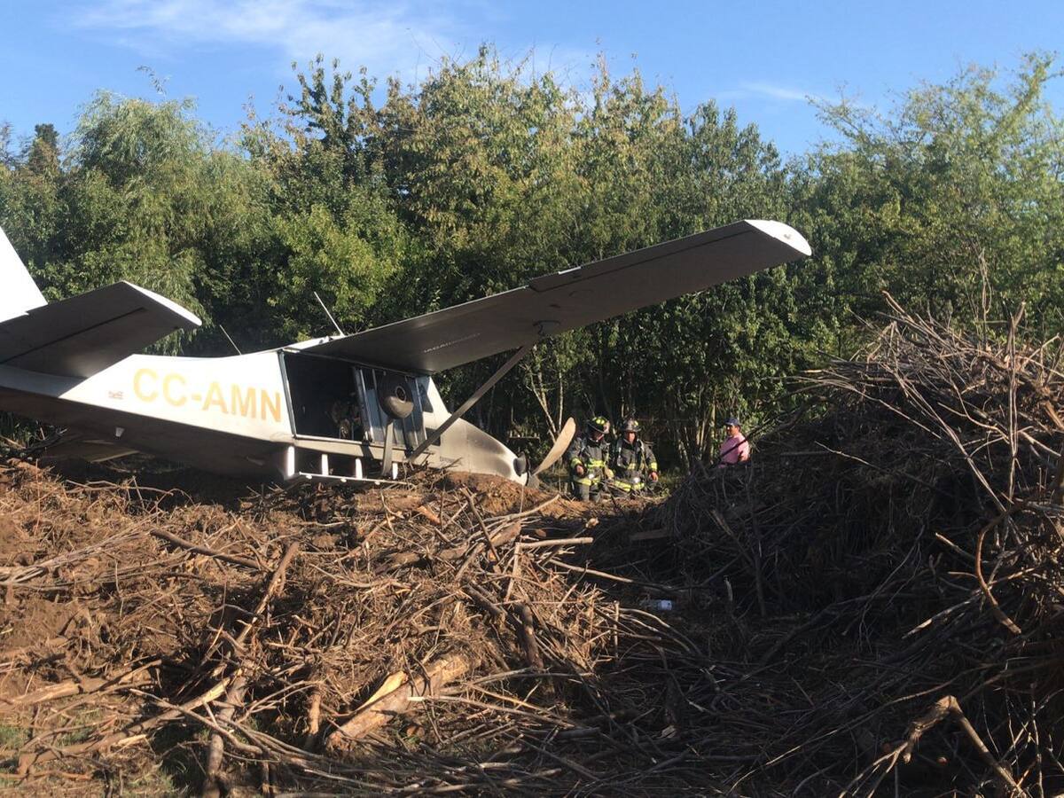 Los impactantes registros que dejó la caída de una avioneta en aeródromo de Villarrica