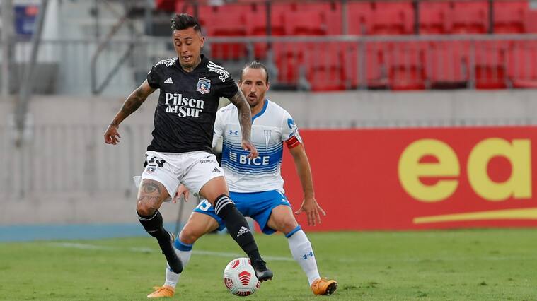 21 de Marzo del 2021/SANTIAGOMartin Rodriguez(c), durante el partido valido por la Final de la Supercopa Easy 2020, entre Universidad Católica vs Colo Colo, disputado en el Estadio Nacional.
FOTO:FRANCISCO LONGA/AGENCIAUNO