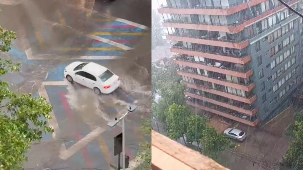 Lluvia en Santiago